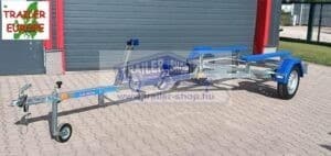 ALFA Marine 14115HPG.45A*, egytengelyes, 1,49×4,1m, 450kg, fék nélküli csónakszállító max. 3,5m hajóig