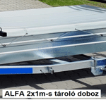 Tároló doboz kajak/kenu szállítókhoz