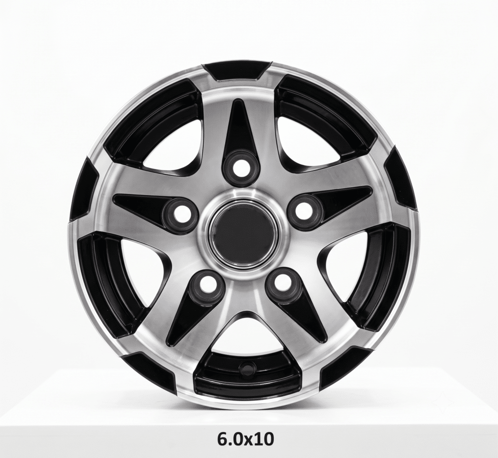 Alufelni 6.00x10/ 5x112/ ET-4 használható 195/55R10C kerékhez E0034