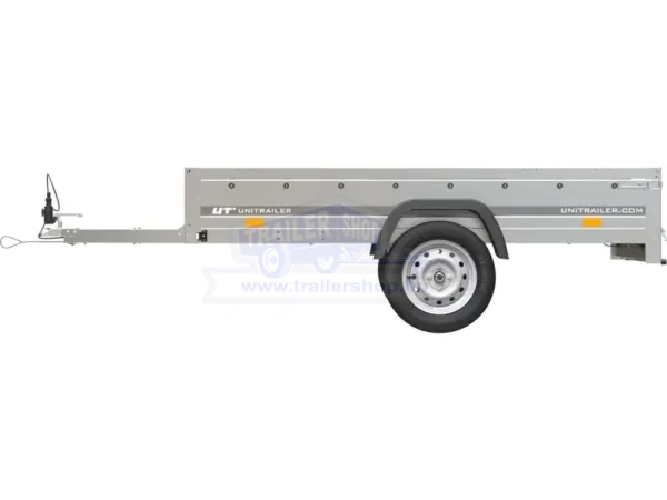 Unitrailer Garden Trailer 230 - Egytengelyes, fékezetlen 750kg össztömegű, 2,30×1,30m méretű utánfutó támasztókerékkel (ÚJ UTÁNFUTÓ)