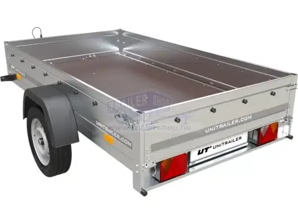 Unitrailer Garden Trailer 230 - Egytengelyes, fékezetlen 750kg össztömegű, 2,30×1,30m méretű utánfutó támasztókerékkel (ÚJ UTÁNFUTÓ)