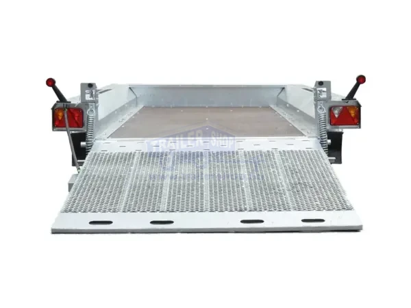 KÉTTENGELYES PÓTKOCSI 2700 KG ÖSSZTÖMEGIG UNITRAILER STARK 3 400 MINI KOTRÓGÉPEK SZÁLLÍTÁSÁHOZ