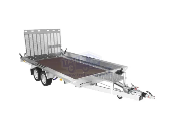 KÉTTENGELYES PÓTKOCSI 2700 KG ÖSSZTÖMEGIG UNITRAILER STARK 3 400 MINI KOTRÓGÉPEK SZÁLLÍTÁSÁHOZ
