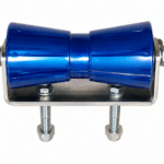 Vezető görgő 194mm középre 8", fix, kék, 16mm tengelyen , kötőelemekkel , kpl . TH0011-1
