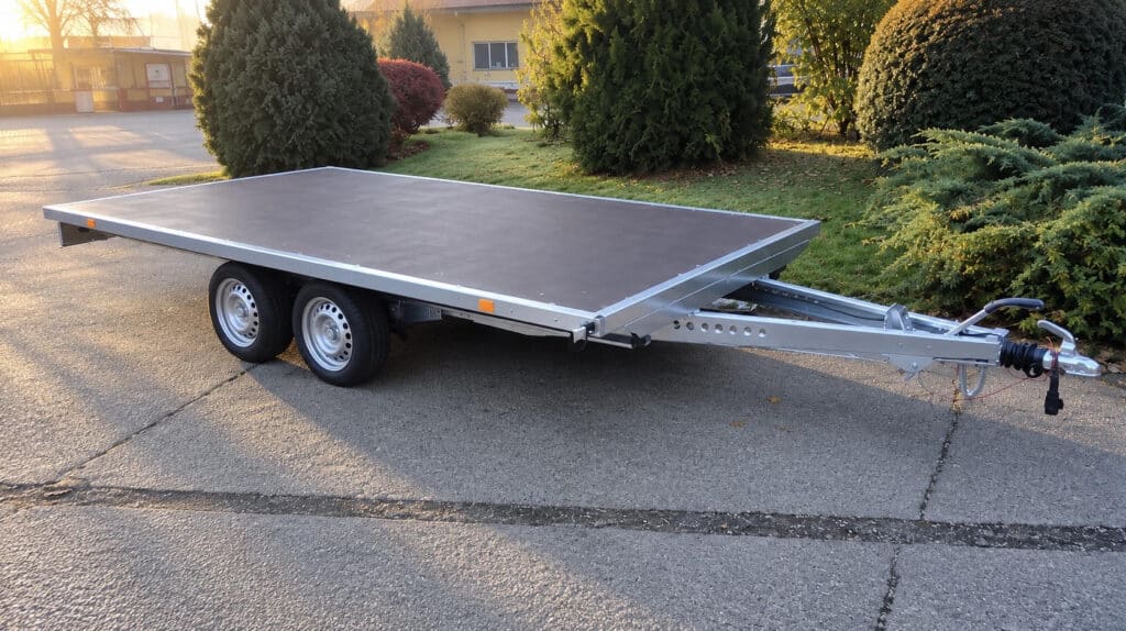 ALFA-T 45025AP.350 13″ kéttengelyes fékezett utánfutó 500×250cm - 3500kg össztömeg