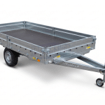 ALFA 14020AP.75 egytengelyes fékezetlen utánfutó OLDALFALLAL 405x200cm – 750kg össztömeg