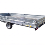 ALFA 14020AP.75 egytengelyes fékezetlen utánfutó OLDALFALLAL 405x200cm – 750kg össztömeg