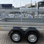 ALFA 12513MN.75T kéttengelyes fékezetlen utánfutó RÁCCSAL 244x125cm - 750kg össztömeg