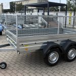 ALFA 12513MN.75T kéttengelyes fékezetlen utánfutó RÁCCSAL 244x125cm - 750kg össztömeg