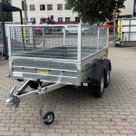 ALFA 12513MN.75T kéttengelyes fékezetlen utánfutó RÁCCSAL 244x125cm - 750kg össztömeg
