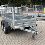 ALFA 12513MN.75T kéttengelyes fékezetlen utánfutó RÁCCSAL 244x125cm - 750kg össztömeg