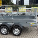 ALFA 12513MN.75T kéttengelyes fékezetlen utánfutó RÁCCSAL 244x125cm - 750kg össztömeg