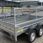 ALFA 12513MN.75T kéttengelyes fékezetlen utánfutó RÁCCSAL 244x125cm - 750kg össztömeg