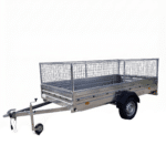 ALFA 13015MN.75 egytengelyes fékezetlen utánfutó RÁCCSAL 294x144cm - 750kg össztömeg