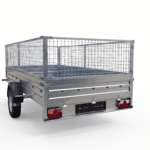 ALFA 13015MN.75 egytengelyes fékezetlen utánfutó RÁCCSAL 294x144cm - 750kg össztömeg