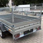 ALFA 13015MN.75T kéttengelyes fékezetlen utánfutó RÁCCSAL 294x144cm - 750kg össztömeg