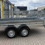 ALFA 13015MN.75T kéttengelyes fékezetlen utánfutó RÁCCSAL 294x144cm - 750kg össztömeg