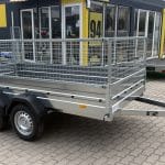 ALFA 13015MN.75T kéttengelyes fékezetlen utánfutó RÁCCSAL 294x144cm - 750kg össztömeg
