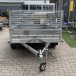 ALFA 13015MN.75T kéttengelyes fékezetlen utánfutó RÁCCSAL 294x144cm - 750kg össztömeg