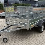 ALFA 13015MN.75T kéttengelyes fékezetlen utánfutó RÁCCSAL 294x144cm - 750kg össztömeg