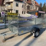 ALFA 13015MN.75 FAB egytengelyes fékezetlen utánfutó RÁCCSAL 294x144cm - 750kg össztömeg