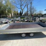 ALFA-T 45020AP.270 kéttengelyes fékezett utánfutó OLDALFALLAL 500x200cm 2700kg össztömeg